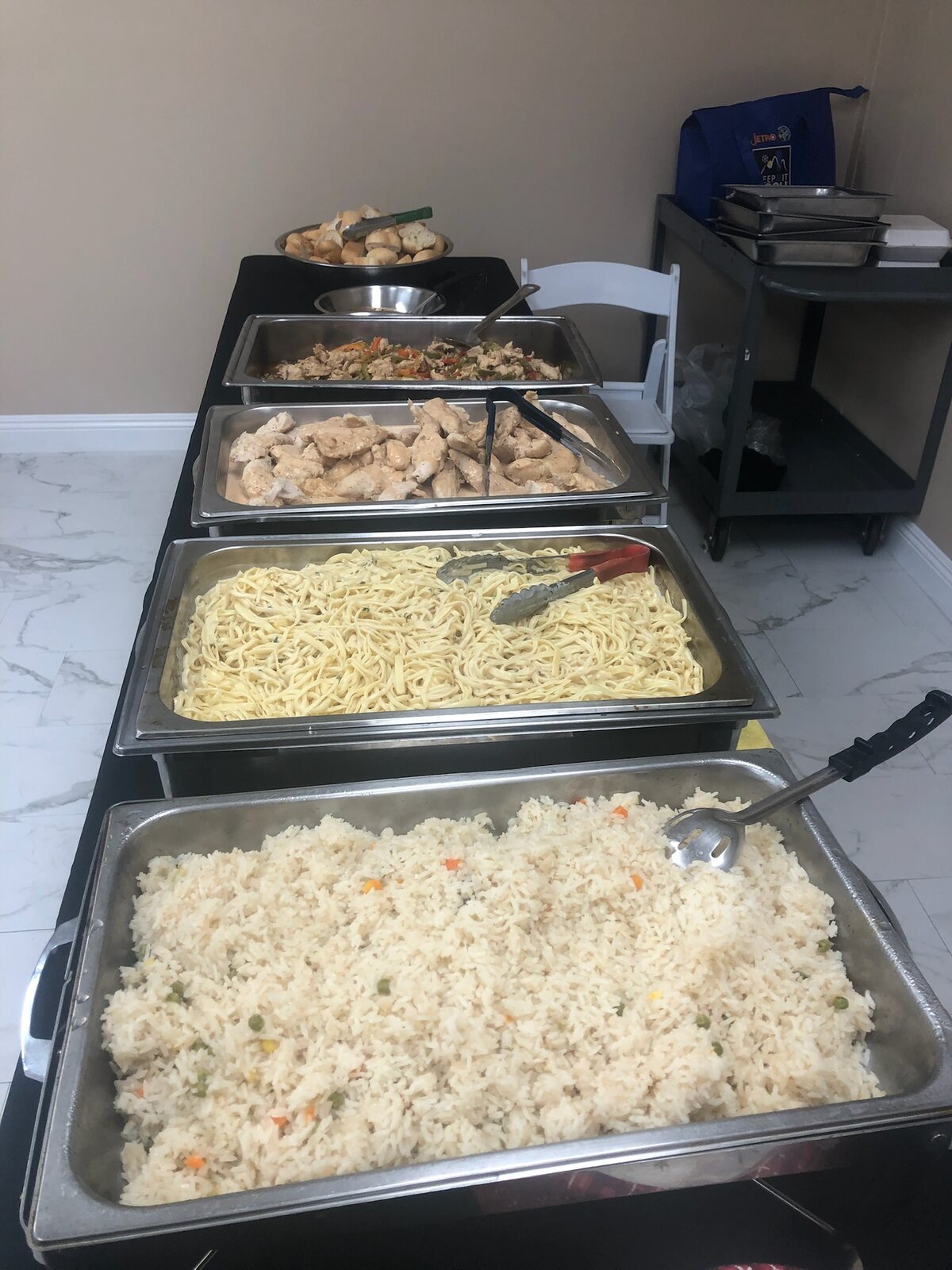 Buffet spread