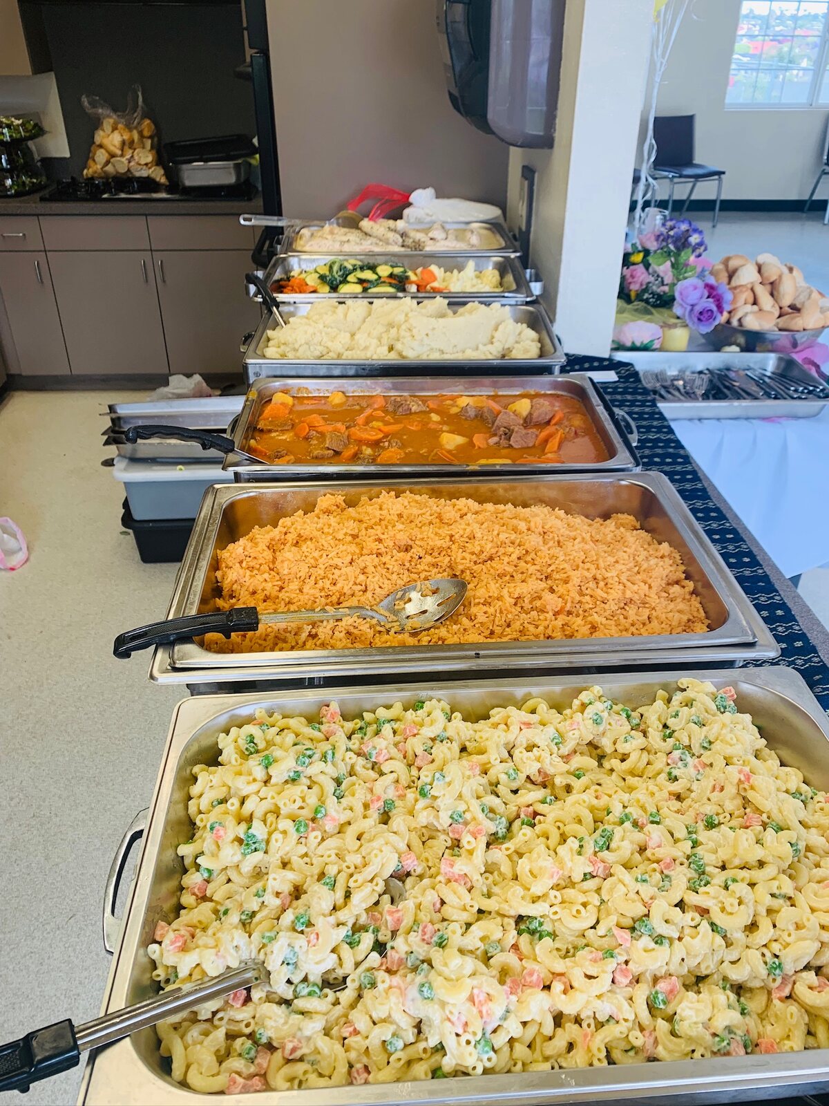 Catering setup